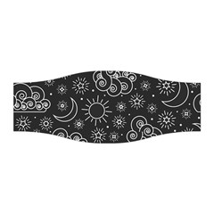 Dark Moon And Stars Stretchable Headband by AnkouArts