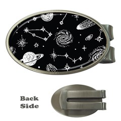 Dark Stars And Planets Money Clips (oval) 