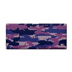 Abstract Purple Camo Hand Towel by AnkouArts