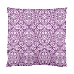 Purple Pattern Oval Standard Cushion Case (two Sides) by AnkouArts