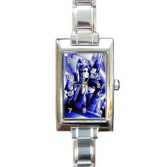 Glacial Speeds Rectangle Italian Charm Watch by MRNStudios