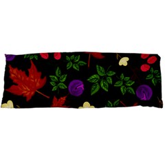 Golden Autumn, Red-yellow Leaves And Flowers  Body Pillow Case Dakimakura (two Sides) by Daria3107