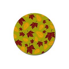 Golden Autumn Magnet 3  (round) by Daria3107