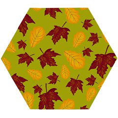 Golden Autumn Wooden Puzzle Hexagon by Daria3107