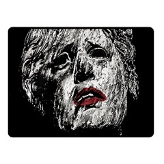 Creepy Head Sculpture Artwork Double Sided Fleece Blanket (small)  by dflcprintsclothing