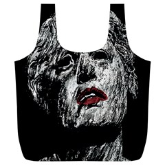 Creepy Head Sculpture Artwork Full Print Recycle Bag (xl) by dflcprintsclothing