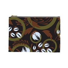 Folk Flowers Pattern Floral Surface Design Cosmetic Bag (large) by Eskimos