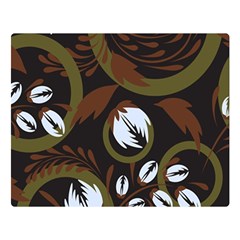 Folk Flowers Pattern Floral Surface Design Double Sided Flano Blanket (large)  by Eskimos
