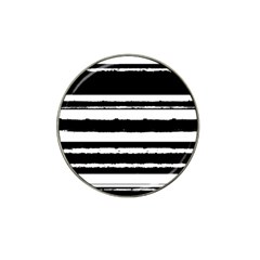 Bandes Abstrait Blanc/noir Hat Clip Ball Marker (10 Pack)