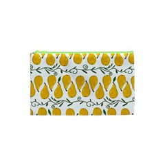 Juicy Yellow Pear Cosmetic Bag (xs) by SychEva