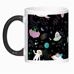 Funny Astronauts, Rockets And Rainbow Space Morph Mugs by SychEva