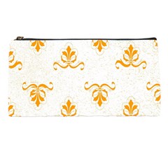 White With Orange Fdl Pencil Case by SomethingForEveryone