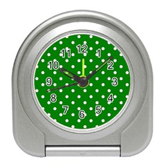 1950 Green White Dots Travel Alarm Clock by SomethingForEveryone