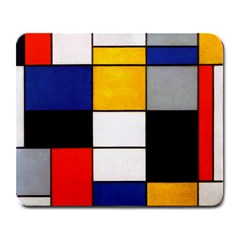 Composition A By Piet Mondrian Large Mousepads