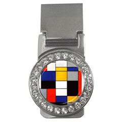 Composition A By Piet Mondrian Money Clips (cz)  by maximumstreetcouture