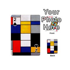 Composition A By Piet Mondrian Playing Cards 54 Designs (mini)