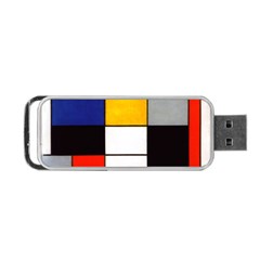 Composition A By Piet Mondrian Portable Usb Flash (one Side) by maximumstreetcouture