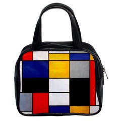 Composition A By Piet Mondrian Classic Handbag (two Sides)