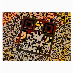 Root Humanity Bar And Qr Code Combo In Brown Large Glasses Cloth (2 Sides) by WetdryvacsLair