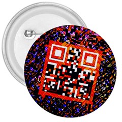 Root Humanity Bar And Qr Code In Flash Orange And Purple 3  Buttons by WetdryvacsLair