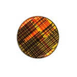Root Humanity Orange Yellow and Black Hat Clip Ball Marker Front