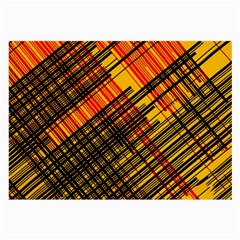Root Humanity Orange Yellow And Black Large Glasses Cloth (2 Sides) by WetdryvacsLair