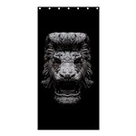 Creepy Lion Head Sculpture Artwork 2 Shower Curtain 36  x 72  (Stall)  Curtain(36 X72 ) - 33.26 x66.24  Curtain(36 X72 )