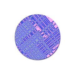 Root Humanity Barcode Purple Pink And Galuboi Magnet 3  (round) by WetdryvacsLair