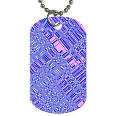 Root Humanity Barcode Purple Pink And Galuboi Dog Tag (two Sides) by WetdryvacsLair