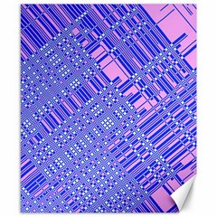 Root Humanity Barcode Purple Pink And Galuboi Canvas 8  X 10  by WetdryvacsLair