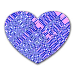 Root Humanity Barcode Purple Pink And Galuboi Heart Mousepads by WetdryvacsLair