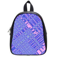 Root Humanity Barcode Purple Pink And Galuboi School Bag (small) by WetdryvacsLair