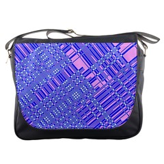 Root Humanity Barcode Purple Pink And Galuboi Messenger Bag by WetdryvacsLair