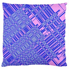 Root Humanity Barcode Purple Pink And Galuboi Large Cushion Case (two Sides) by WetdryvacsLair