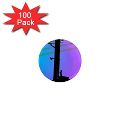 Vaporwave Wires And Transformer 1  Mini Magnets (100 Pack)  by WetdryvacsLair