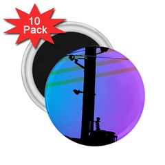 Vaporwave Wires And Transformer 2 25  Magnets (10 Pack)  by WetdryvacsLair