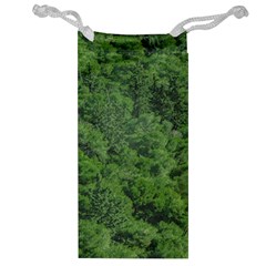 Leafy Forest Landscape Photo Jewelry Bag by dflcprintsclothing