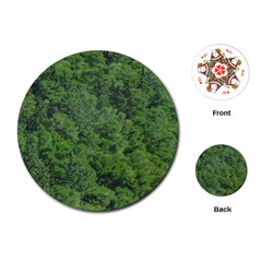 Leafy Forest Landscape Photo Playing Cards Single Design (round) by dflcprintsclothing