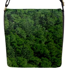 Leafy Forest Landscape Photo Flap Closure Messenger Bag (s) by dflcprintsclothing