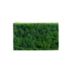Leafy Forest Landscape Photo Cosmetic Bag (xs) by dflcprintsclothing