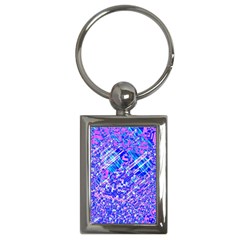 Root Humanity Bar And Qr Code Combo In Purple And Blue Key Chain (rectangle) by WetdryvacsLair