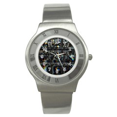 Power Up Stainless Steel Watch by MRNStudios