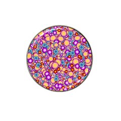 Flower Bomb1 Hat Clip Ball Marker (4 Pack) by PatternFactory