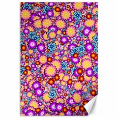 Flower Bomb1 Canvas 12  X 18  by PatternFactory