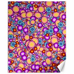 Flower Bomb1 Canvas 11  X 14  by PatternFactory