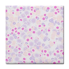 Flower Bomb 5 Tile Coaster by PatternFactory