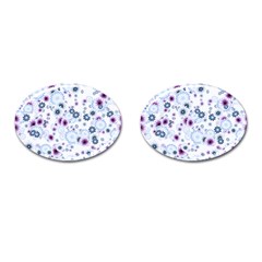 Flower Bomb 4 Cufflinks (oval) by PatternFactory