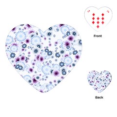 Flower Bomb 4 Playing Cards Single Design (heart) by PatternFactory