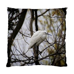 White Egret Standard Cushion Case (two Sides) by SomethingForEveryone