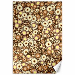 Flower Bomb 3b Canvas 12  X 18  by PatternFactory